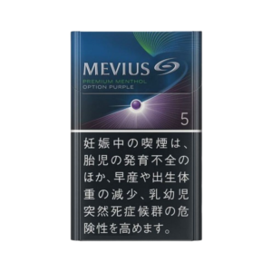 Mevius Premium Menthol Option Purple 5 Cigarettes pack